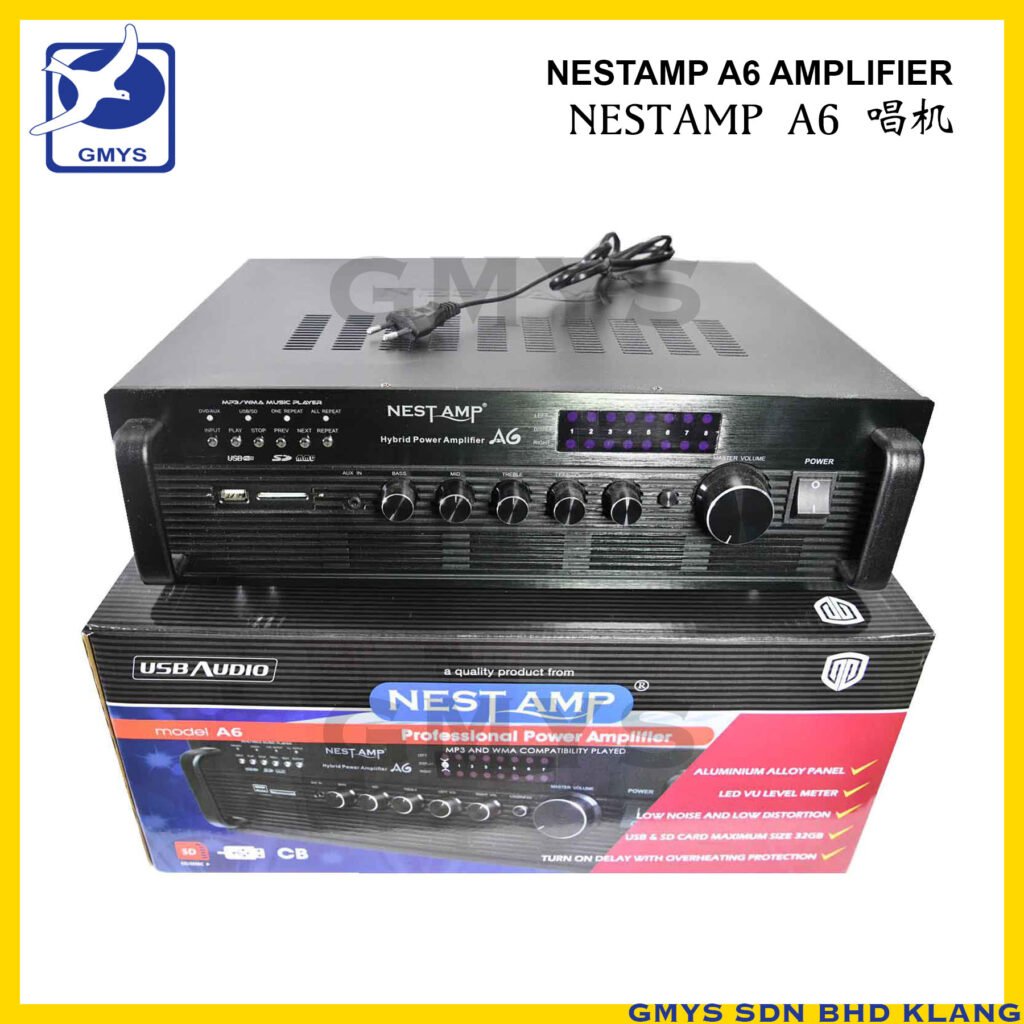 B13 - NEST AMP A6 4 VOL CONTROL 500 TWEETERS