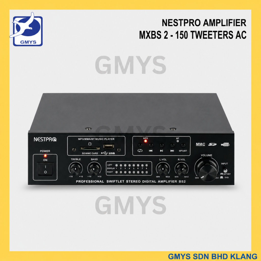 B6A - NESTPRO AMPLIFIER MXBS 2 -150Tweeters AC
