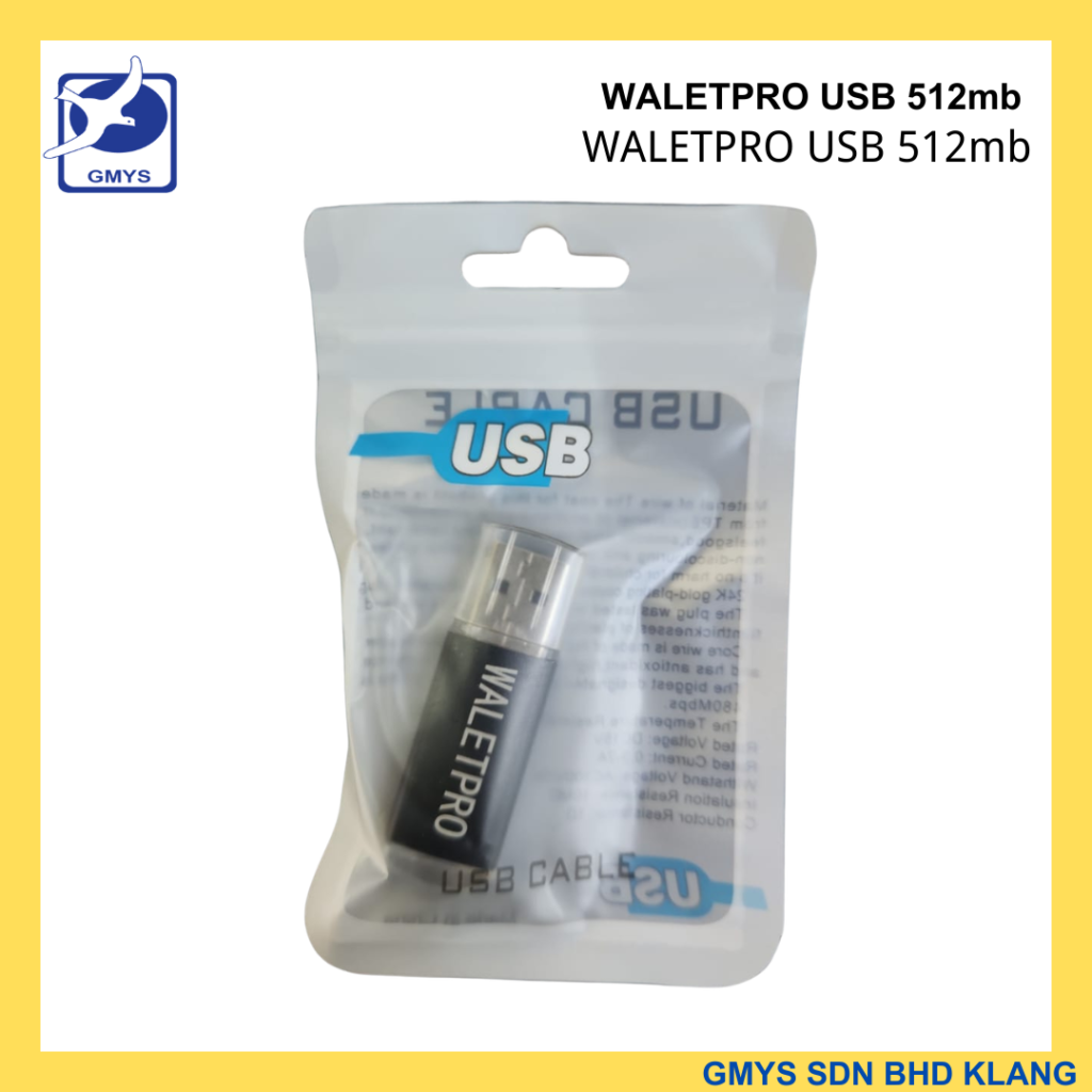 C8B - WALETPRO USB PENDRIVE 512MB