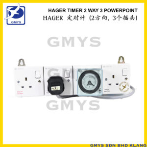 D3 - HAGER TIMER EHN711 - 2 WAYS 3 POWER POINT