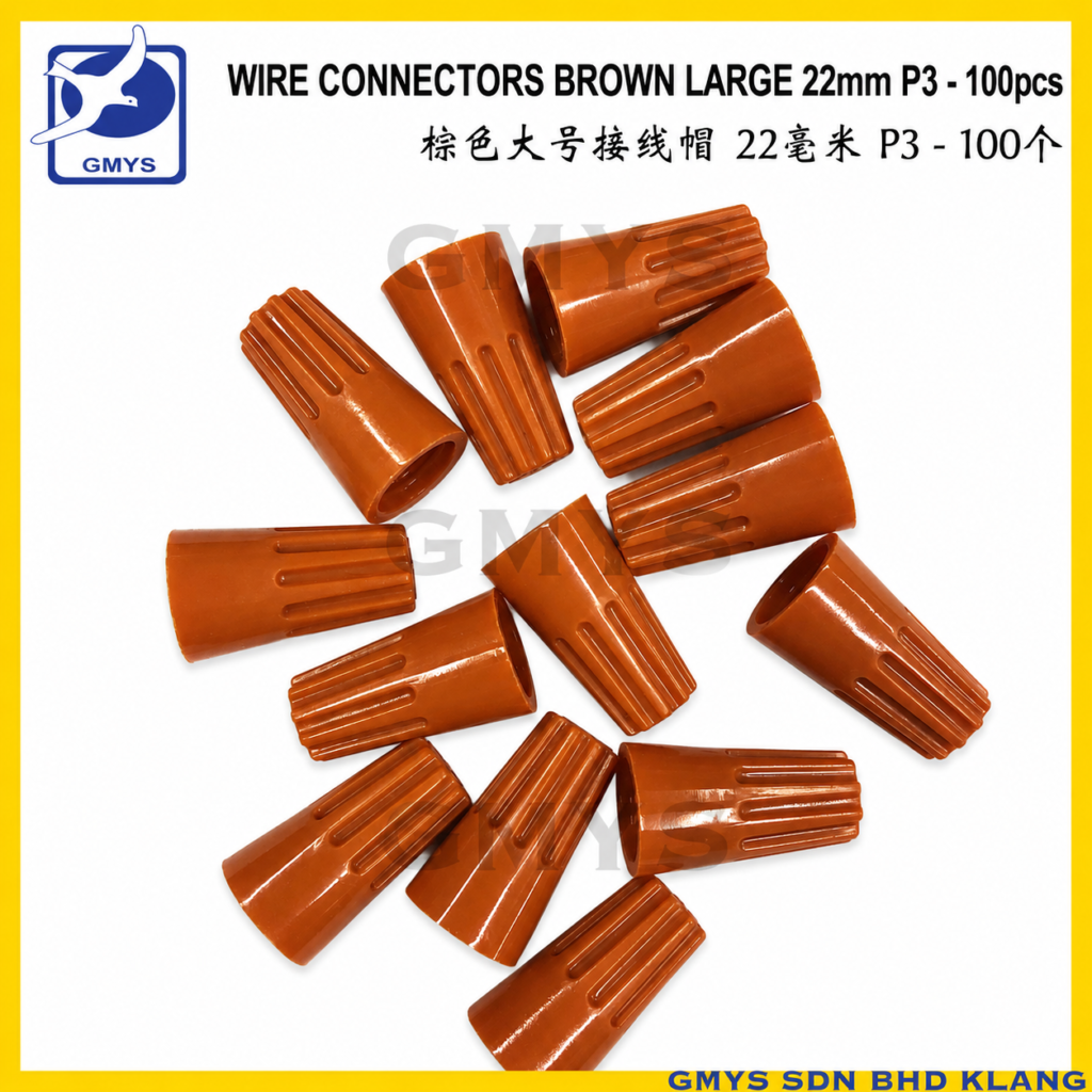 K10 - WIRE CONNECTORS BROWN LARGE 22mm P3