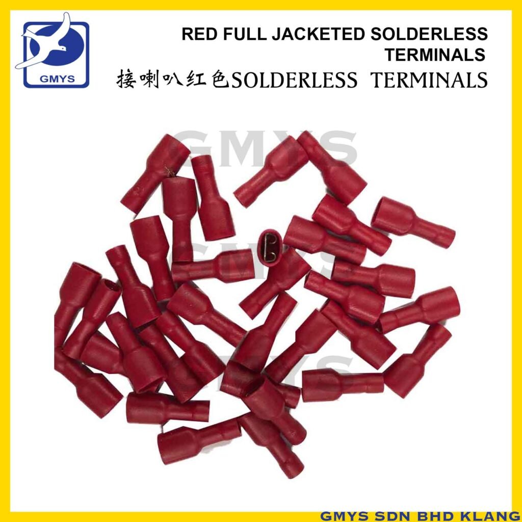 K3 - SOLDERLESS TERMINAL FULL JACKET RED