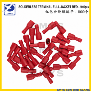 K3A - SOLDERLESS TERMINAL FULL JACKET RED