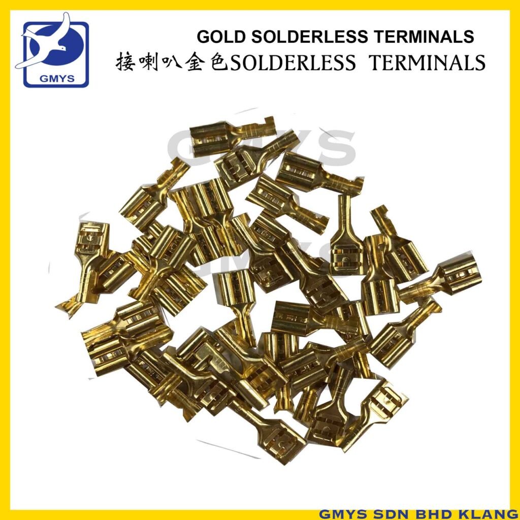 K5B - SOLDERLESS TERMINAL PLAIN GOLD