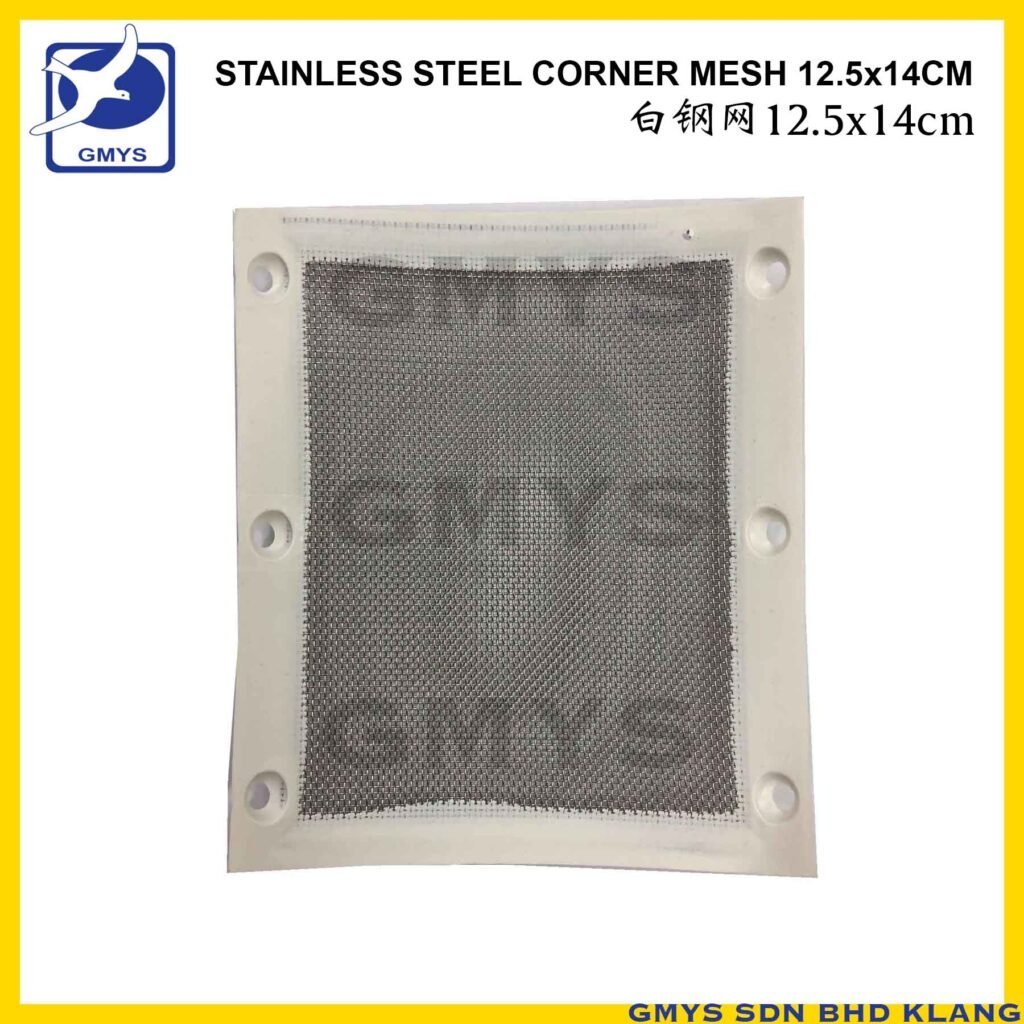 R13B - STAINLESS STEEL WHITE NET CORNER COVER 0.4mm