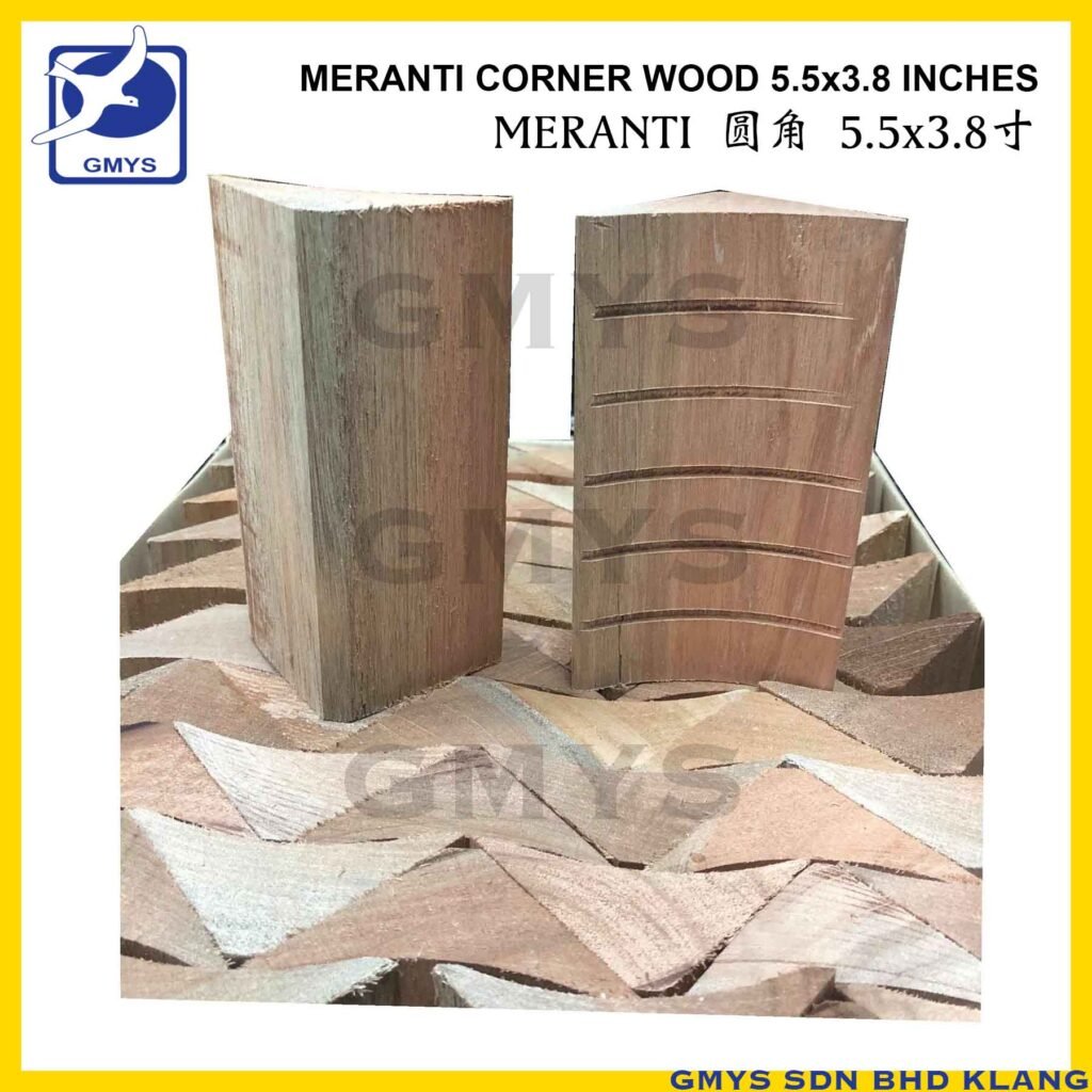 R8 - CORNER WOOD MERANTI 90DG BACK (5 lines)