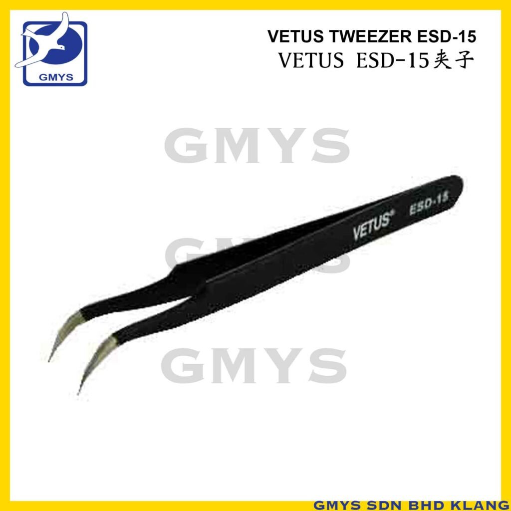 S25D - VETUS BLACK TWEEZER CURVED