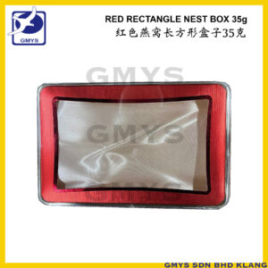 S47 - NEST BOX RECTANGLE RED SMALL PLAIN 029 for 35g