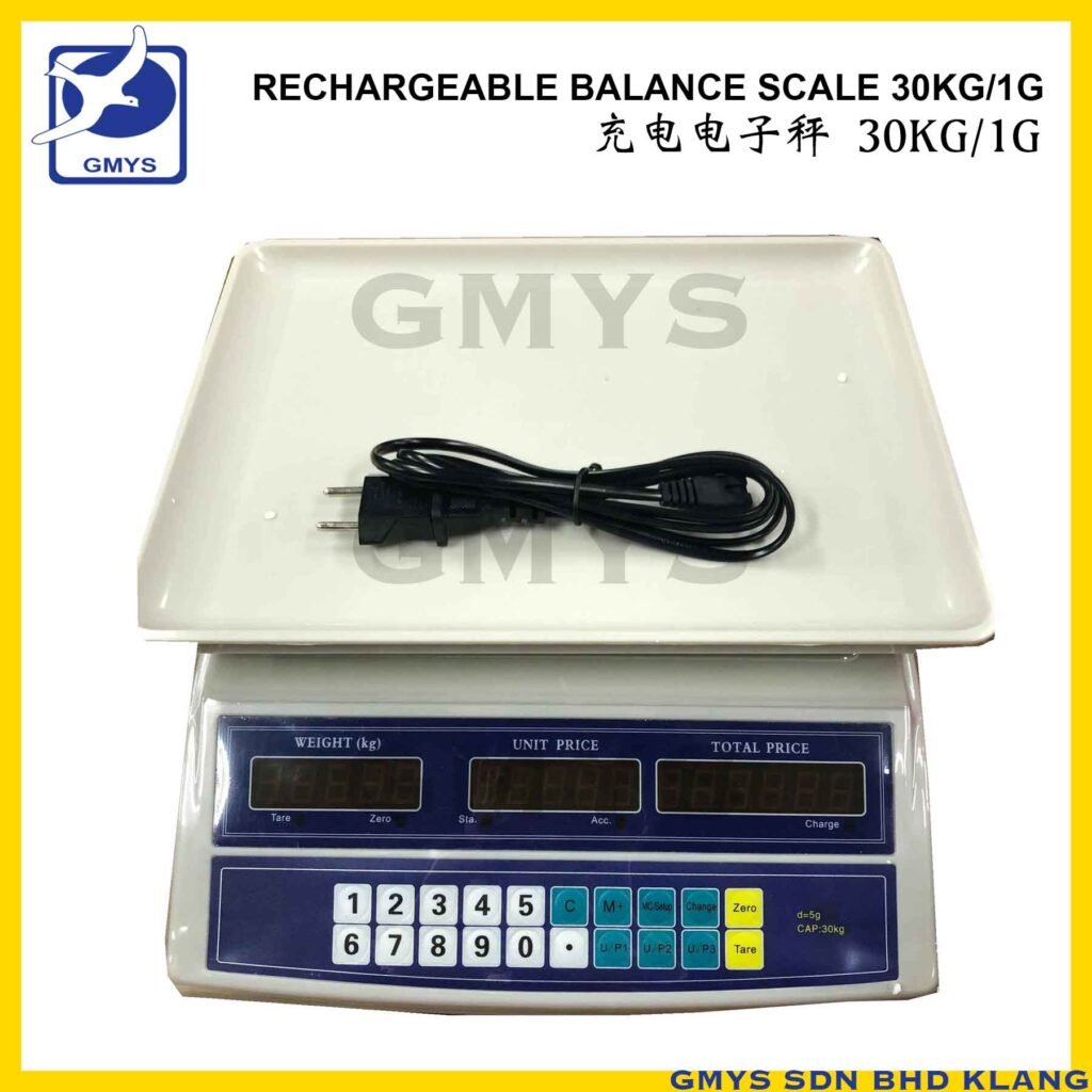 S8B - BALANCE DIGITAL SCALE 30KG/1G