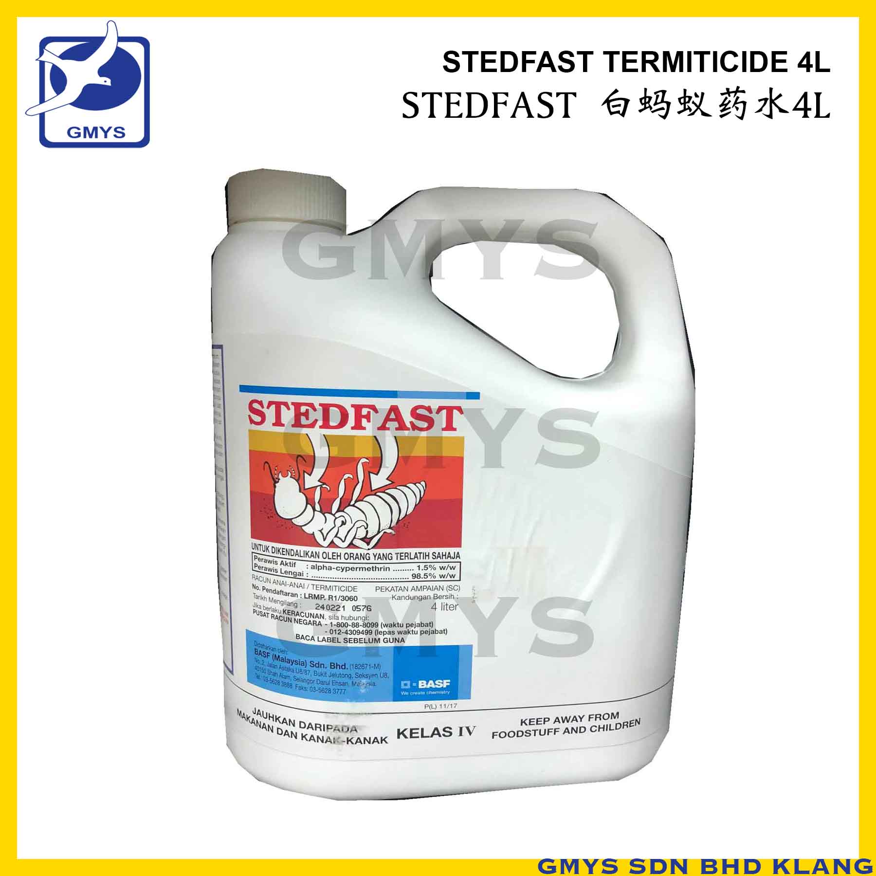 U23 – STEDFAST  TERMITICIDE CLASS IV