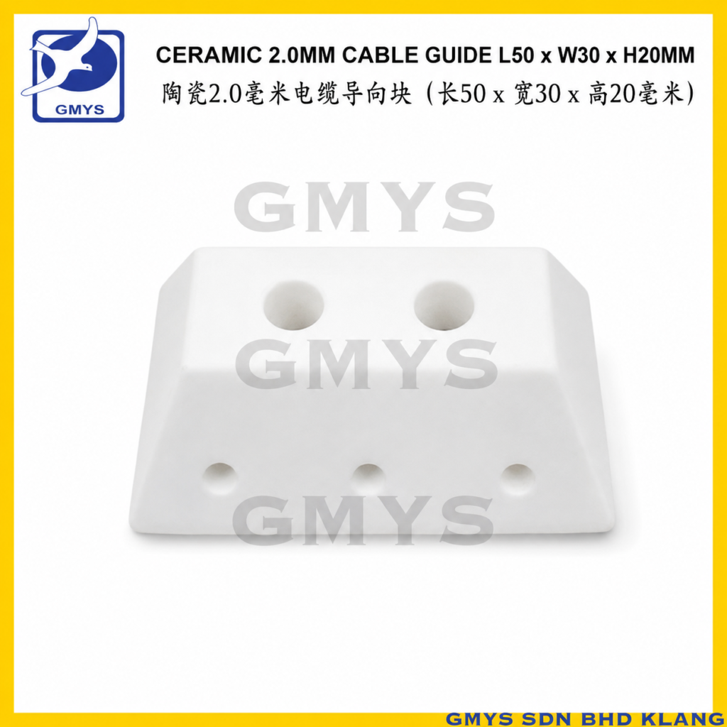 U5C - CERAMIC 2.0mm CABLE GUIDE L50 x W30 x H20mm