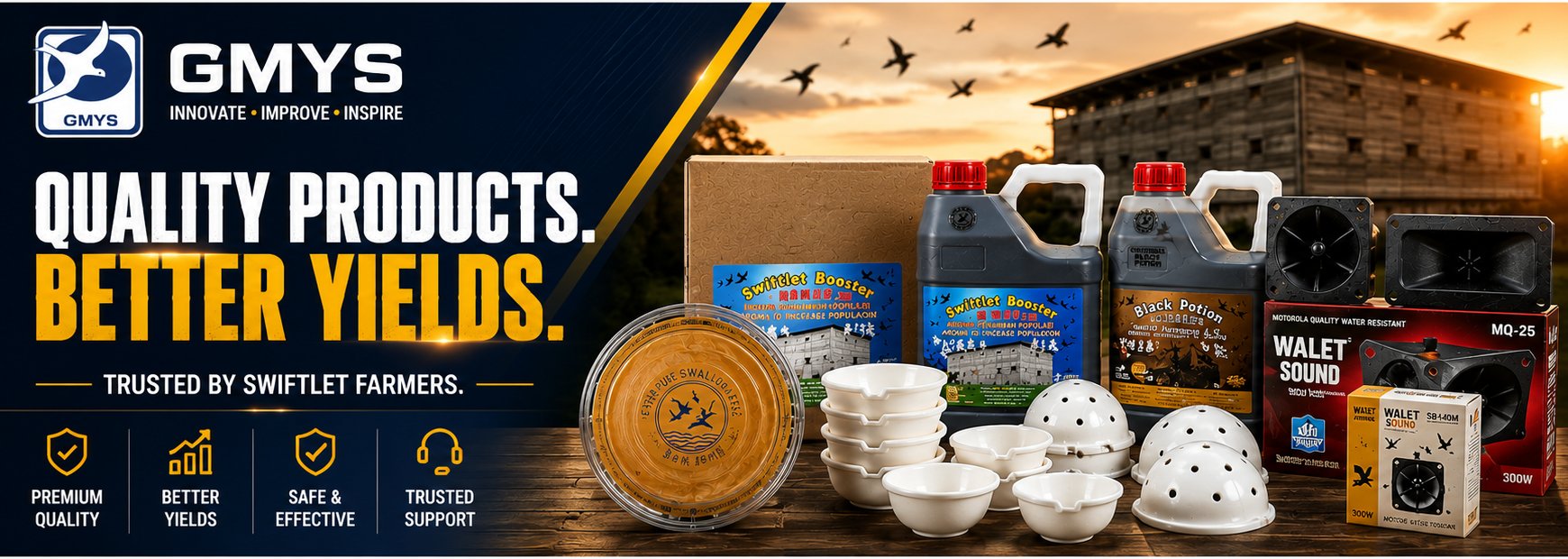 GMYS Quality Products Banner