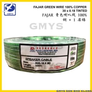 J4A - FAJAR Tinned GREEN WIRE COPPER 30 x 0.18
