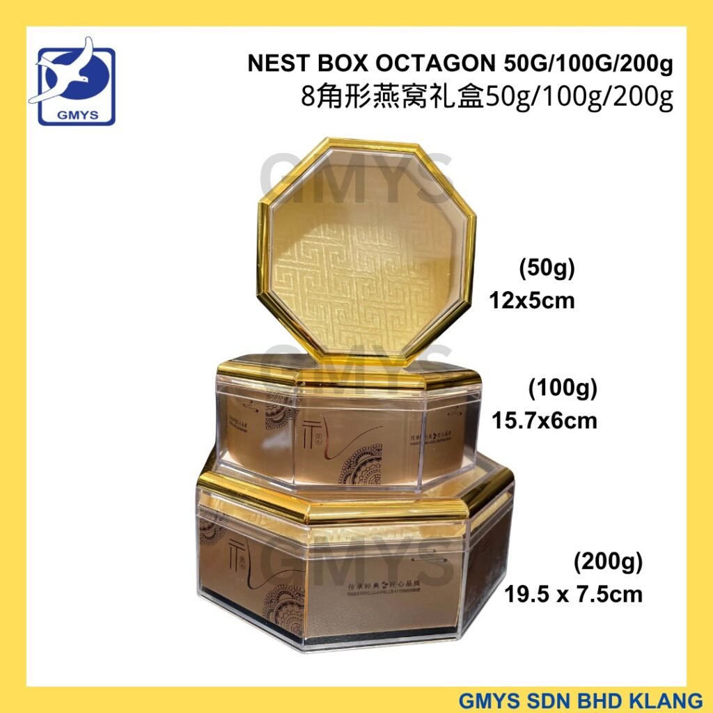 S36D GMYS Bird Nest Box Octagon 8 Corner Bird Nest Gift Box 50g