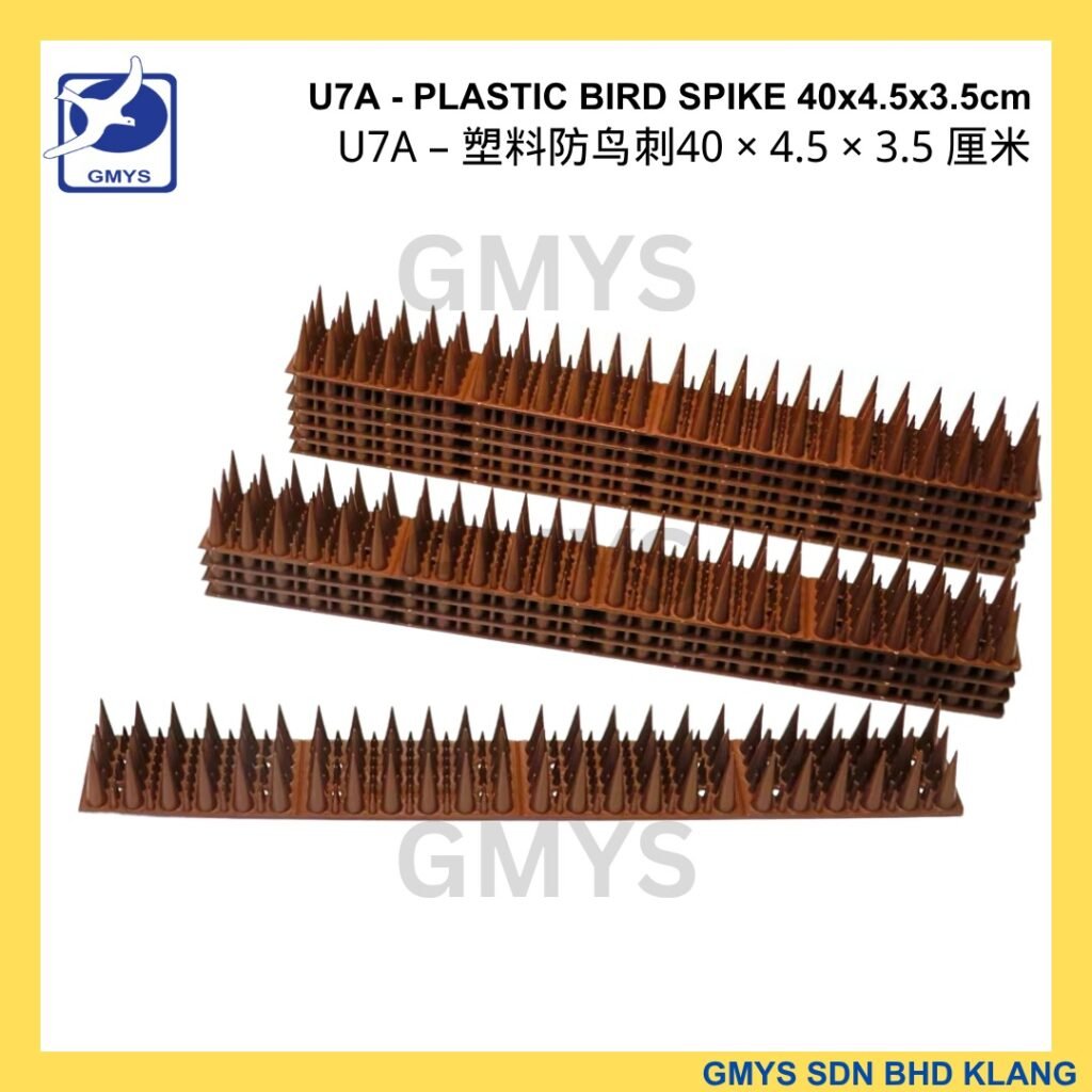 U7A - 1 pc x Plastic Bird Spike 40 x 4.5 x 3.5cm